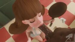 1boy 1girls 2025 3d animated apron apron_only big_breasts breast_shot breast_squish breasts brown_hair cheating cheating_wife compression_artifacts covered_breasts dark-skinned_male duo female female_penetrated green_eyes hands-free_blowjob holding_object holding_pan indoors interracial jimmy_neutron_boy_genius judy_neutron kitchen kneeling kneeling_on_ground kneeling_oral_position legs_together lipstick long_eyelashes long_hair longer_than_10_seconds looking_at_partner low_res male milf mp4 multiple_angles nail_polish naked_apron no_sound nude_apron oral oral_penetration oral_sex painted_nails pink_lipstick regina3d shorter_than_30_seconds skin_tone_difference straight straight_sex sweat sweaty_body video