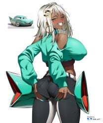 flo (cars) from cars (film) by nisp art