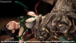 animated bloggameh bulge eve_(stellar_blade) monster stellar_blade stomach_bulge tagme tongue_out vaginal_penetration video