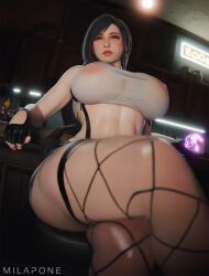 tifa lockhart from final fantasy by milapone