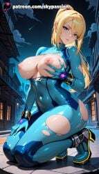 samus aran from metroid by skypassion