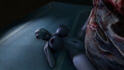 3d alien asari blue_eyes blue_skin breast_grab breasts dreamhawk ea female highres huge_breasts liara_t'soni male mass_effect missionary monster navel nipples nude sex sfmdh smile source_filmmaker yahg