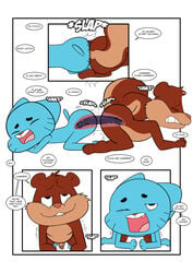 anal anal_insertion anal_sex animaniacs blue_fur brown_fur closed_eyes dildo double_dildo erection fur gay gumball_watterson insertion male mammal open_mouth penetration penis rodent sex_toy shaking skippy_squirrel squirrel teeth the_amazing_world_of_gumball