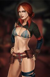 cd_projekt_red nesoun partially_dressed solo the_witcher the_witcher_(series) the_witcher_2 the_witcher_3:_wild_hunt triss_merigold