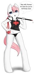 anthro black_panties camisole earth_pony equine female female_only friendship_is_magic fur minthentai my_little_pony nurse_redheart panties pony solo whip