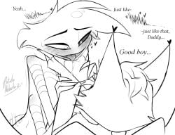 angel dust from hazbin hotel by potatonebula