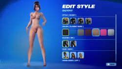 3d 3d_(artwork) boobs celebrity completely_nude embarrassed embarrassed_nude_female enf epic_games exhibitionism exposed_pussy fortnite fortnite:_battle_royale gameplay_mechanics kim_kardashian kim_kardashian_(fortnite)