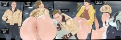 2boys 2d 2d_(artwork) 4_panel_comic after_sex anal anal_penetration anal_sex anus anus_focus artist_name ass ass_focus balls bara beanie beauty_mark beauty_mark_on_ass beauty_marks big_ass big_ass_(male) big_butt big_butt_(male) big_penis breaking_bad bubble_ass bubble_butt butt butt_focus clothed clothed_male crack_pairing crossover cum cum_drip cum_in_ass cum_in_butt cumming cumming_on_self dat_ass dat_butt dirty_blonde_hair drive drive_(film) emissionswhite english english_text facial fat_ass fat_butt gay gay_sex gloves gooch hairy_anus hand_on_ass holding_ass holding_butt hoodie huge_ass huge_butt jacket jesse_pinkman large_ass large_butt looking_back male male/male male_only panting pants_down pantsless penetrated penetrating penetration penetration_from_behind penis penis_in_ass plap plap_(sound) presenting presenting_anus presenting_ass presenting_butt presenting_hindquarters round_ass round_butt ryan_gosling standing sweat sweaty sweaty_anus sweaty_ass sweaty_butt taint talking talking_to_another talking_to_partner text text_box thick_ass thick_butt thrusting thrusting_into_ass walking_away watermark yaoi