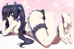 noire from neptunia (series) by lindaroze