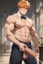 ai_generated bara bara_body bara_with_male_audience big_penis cum gay gay_male gay_masturbation large_penis male male/male male_masturbation male_only yaoi yaoi_with_female_audience yaoi_with_male_audience