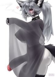 anthro ass big_breasts big_butt big_penis breasts canid canine cocicka conditional_dnp fur futanari genitals hair hellaverse helluva_boss herm hi_res intersex loona_(helluva_boss) mammal nipples nude penis solo tail