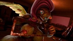 fluttershy (mlp) from creepypasta by reversemilkman