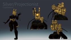 3d 3d_model bendy_and_the_ink_machine cally3d camera_head cryptiacurves female female_focus female_only ink joey_drew_studios model model_sheet naked naked_female norman_polk nude nude_female nudity projectionist reference_image reference_sheet rule63 rule_63 silver_(cally3d) solo solo_female solo_focus the_projectionist vr vr_media vrchat vrchat_avatar vrchat_media vrchat_model