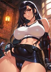 tifa lockhart from final fantasy by artifactglitch