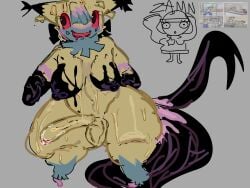 1girl1futa 1girls 4_tails areola_slip areolae areolas balls ballsack cum dandy's_world dandys_world digital_media_(artwork) female futanari gigi_(dandy's_world) gray_background halodouble ichor intersex lifting_up long_penis meme_in_the_background nipples penis red_eyes red_teeth roblox roblox_game smile suprised_look sweater tagme tails text thick_legs thick_thighs thighs tiny_feet twisted_yatta_(dandy's_world) wet wet_body yatta_(dandy's_world) yellow_body yuri zamn!