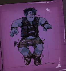 2020 artist_request barley_lightfoot blue_hair disney elf gay hi_res male male_only onward_(2020) pixar tagme