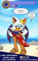 bat beach female jack_hoo_(artist) rouge_the_bat sonic_(series)