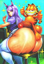 garfield the cat from umamusume by goddamnparasite