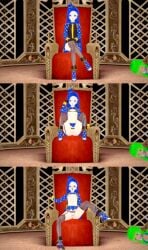 3d after_sex battle_for_bfdi battle_for_dream_island before_and_after bfdi dark-skinned_female female humanized humanized_object_show koikatsu koikatsu_(medium) leafy_(bfdi) light-skinned_female object_show object_shows one_(bfdi) one_(human) post-sex tape_gag taped_mouth