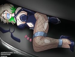 1girls admaillus armbinder arms_behind_back bondage bound bound_arms cleavage female female_only femsub gagged kidnapping kinktober kinktober_2025 png revealing_clothes tape tape_gag vibrator vibrator_controller vibrator_cord