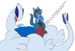 3_toes anthro badgengar closed_eyes colored drooling edit eroborus fangs female legendary_pokemon lugia male nintendo one_eye_closed penis pokemon pokemon_(species) pussy riolu saliva size_difference stomach_bulge straight sweat vaginal_penetration video_games