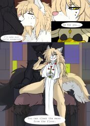 2025 adam_manchester anthro big_breasts big_penis black_body black_fur black_hair black_penis breasts butcher_pal canid canine canis chair closed_eyes clothed clothed_anthro clothed_female clothing colored comic cross cross_necklace crotch_tuft detailed_background dialogue digital_drawing_(artwork) digital_media_(artwork) duo english_text erection eye_through_hair eyebrow_through_hair eyebrows female female_anthro foreskin freckled_face freckles fur furniture genitals hair hair_over_eye hi_res humanoid_genitalia humanoid_penis hybrid jewelry male male/female male_anthro mammal mask muscular muscular_anthro muscular_male necklace penis penis_poking_out penis_through_fly procyonid raccoon red_eyes robe robe_only sex shorts_only sitting solo speech_bubble tail tan_body tan_fur tan_hair text throne tongue tongue_out topless topless_anthro topless_male translucent translucent_hair tuft wet wet_body wet_fur wet_hair white_body white_fur wolf yellow_eyes