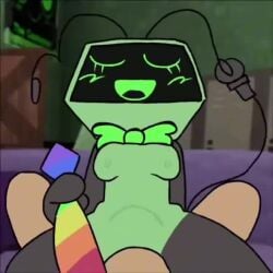 1boy 1boy1girl 1girls 2d 2d_animation 3d_background animated antennae arthur_walton_(dandy's_world) autotune blush blushing bowtie capcut cowgirl_position cum cum_inside dandy's_world dandys_world dyle_(dandy's_world) female_on_top green_bowtie holding_tie human_on_toon larger_male larger_male_smaller_female male/female male_on_bottom microphone_tail moan moaning nipples pov roblox roblox_background roblox_game robot robot_girl size_difference smaller_female sodastik sound stomach_bulge tagme toon_handler tv_head vee_(dandy's_world) video vocoded vocoded_moaning