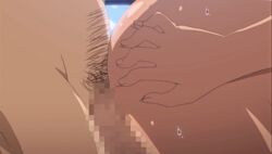 animated censored dark_skin eri_(sei_yariman_gakuen_enkou_nikki) fat_man loop penis pubic_hair sei_yariman_gakuen_enkou_nikki sex shin_sei_yariman_gakuen_enkou_nikki sweat testicles