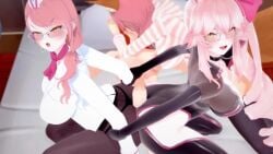 1futa 3d 3d_animation animated ass big_ass bodysuit buttjob clothed_sex cum cum_on_ass double_buttjob fate/grand_order fate_(series) female finenox foursome fox_ears fox_girl fox_tail french_kiss french_kissing futa_on_female futanari gif glasses group_sex hotdogging huge_ass intersex intersex/female jellyfishjubilee kissing koikatsu koyanskaya_(assassin) koyanskaya_(assassin_first_ascension) koyanskaya_(fate) koyanskaya_(foreigner) large_ass naked_futa panties pantyhose pink_hair saberwolf8 secretary skintight skintight_bodysuit sound video voice_acted