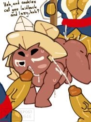 3boys clone cookie_run cookie_run_kingdom cookie_run_ovenbreak cum cum_in_ass cum_in_mouth gangbang gay male male/male male_only penis penis_in_ass rebel_cookie vagabond_cookie