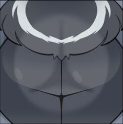 2d_animation ambiguous_gender animated anthro anus anus_close-up anus_focus ass ass_focus big_butt bileshroom blue_background blue_border border butt_jiggle facesitting facesitting_pov first_person_view fur grey_body grey_fur jiggling loop low_res mammal mephitid nude nude_ambiguous nude_anthro pink_anus pov pov_facesitting simple_background skunk skunk_tail solo tail white_body white_fur