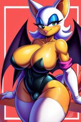 rouge the bat from sonic (series) by djcay