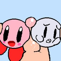 animated boo_(mario) buttjob duo human kirby kirby_(series) looking_at_viewer male male_pov mammal mario_(series) mark_m nintendo penis pixel_art pov squishy