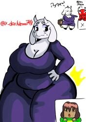 ass ass_focus big_ass big_breasts big_butt furry furry_ass furry_female furry_only milf toriel toriel_beat_banger undertale undertale_(series)