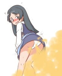 + ass barbara_parker blush fart little_witch_academia panties school_uniform water_noodle yellow_fart