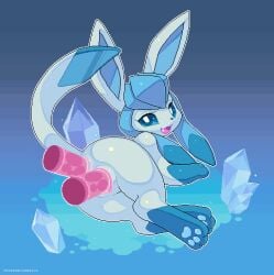 1girls 1pokemon 2018 anal anal_sex animated animated_image ass camotli disembodied_penis double_penetration eeveelution feet female feral furry glaceon group ice lying_down male nintendo paws penetration penis pixel_art pokémon_(species) pokemon pokemon_dppt pussy pussy_juice sex solo_focus straight text thick_thighs threesome vaginal_penetration video_games watermark