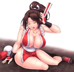 1girls female female_only hiballista king_of_fighters mai_shiranui snk solo tagme