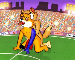 2018 2018_fifa_world_cup anal canine chile copa_america copa_america_2015 copa_america_mascot culpeo_fox fifa fox male/male mascot ninred russia wolf world_cup yaoi zabivaka zincha zincha_(copa_america)