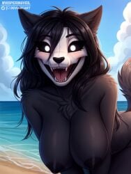 ai_generated anthro areolae big_breasts black_hair blush breasts fangs female furry happy looking_at_viewer mal0 naked nipples nude open_mouth pussy sagging_breasts scp-1471 scp-1471-a scp_foundation seductive seductive_eyes seductive_look seductive_smile self_upload smile tagme tongue whisperingveil white_eyes