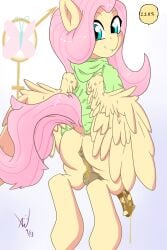 desperation fluttershy_(mlp) full_bladder futa_only futanari my_little_pony omorashi peeing urination urine