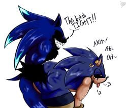 2boys anal big_ass curse_(friday_night_funkin) femboy friday_night_funkin fucked_from_behind hedgehog piercings sex sonic.exe_(series) yaoi