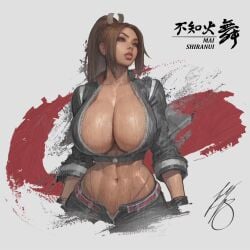 1girls big_breasts breasts brown_hair busty child_bearing_hips cleavage curvy fatal_fury fatal_fury:_city_of_the_wolves female female_only huge_breasts ickpot king_of_fighters legs mai_shiranui midriff navel parted_lips sensua snk thick_thighs thighs thong toned voluptuous whale_tail