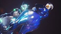 2girls 3d 3d_(artwork) 3d_render ass_focus ass_grab bodysuit bungie ciri-4_(destiny) destiny_(game) destiny_(video_game) destiny_2 exo huge_ass kitsune_(destiny) kitsune_mask latex robot robot_girl robot_humanoid sonicfreak squatting thick_ass thick_thighs titan_(destiny) voluptuous warlock_(destiny)