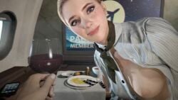 1boy 1girls 3d ai_voice_acted air_hostess airborne aircraft airplane animated beauty_mark blonde_hair blue_eyes breasts breasts_out casual chloe_(detroit:_become_human) clothing detroit:_become_human dialogue electronics eyeshadow female female_focus first_class_entertainment handjob hostess human implied_handjob looking_at_viewer male manual mile_high_club nipples offscreen_handjob offscreen_sex one_breast_out out_of_frame pale_skin partial_male phone plane pov service sexual_service smile sound stewardess straight video voice_acted waitress yellowbea