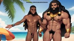 16:9 18th_birthday 2males 2men 4k african african_male ai ai_art ai_artwork ai_cartoon ai_generated ai_nude beach big_beard big_hair big_penis black_body black_skin brown_skin cartoon ebony elsacorinthiana erect_penis flaccid flaccid_penis friends gay gay_male hard_penis hentai high_definition high_quality high_resolution huge_hair lgbt lgbt_pride naked nude nude_beach nudist_beach nudity patreon patreon_link soft_penis sunny_beach talking uhd walking walking_in_beach