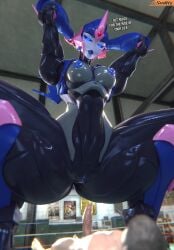 absurd_res arcee areola ass big_butt breasts crouching cybertronian duo english_text female genitals hands_behind_head hasbro hi_res huge_butt huge_hips huge_thighs human humanoid imminent_sex larger_female lips machine male male/female mammal medium_breasts nipples nude penis pussy raised_arm robot size_difference small_waist smaller_human smaller_male smitty34 spread_legs spreading takara_tomy text thick_thighs transformers wide_hips