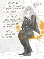 ass fart female harry_potter hermione_granger lazei scat thighhighs