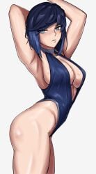 1girls female genshin_impact shadertoons solo solo_female tagme yelan_(genshin_impact)