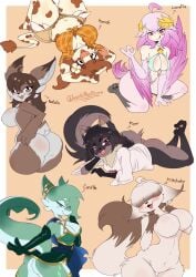 6girls ass breasts jasminthemanticore oc