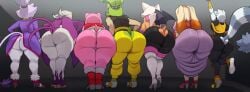 2025 2d 7girls amy_rose anthro anthro_female anthrofied ass ass ass_chart ass_cleavage ass_focus ass_row back back_view backboob bat bat_wings beige_fur big_ass big_breasts big_butt bird bird_tail black_bodysuit blackwhiplash blaze_the_cat bodysuit breasts bubble_ass bubble_butt bunny butt_chart butt_crack butt_focus butt_row digital_media dress durag ear ear_piercing edit edited editor_request fat_ass fat_butt feline female female_anthro female_only from_behind full_body fur furry furry_female green_body green_fur grey_background hedgehog high_heels huge_ass huge_breasts huge_butt idw_comics idw_publishing leaning_forward lemur looking_away_from_viewer looking_forward milf multiple_girls panties pantyshot pink_fur purple_feathers purple_fur rabbit red_boots red_dress rouge_the_bat sega shoes simple_background skin_tight sonic_(series) sonic_riders sonic_the_hedgehog_(archie) sonic_the_hedgehog_(idw) sonic_the_hedgehog_(series) sports_tape sportswear striped_fur surge_the_tenrec swallow_(bird) tail tail_hole tan_skin tangle_the_lemur tenrec thick_ass thick_butt third-party_edit tied_hair tight_clothing toned toned_arms toned_female torn_clothes torn_pants vanilla_the_rabbit wave_the_swallow white_fur white_panties white_pants wings yellow_pants